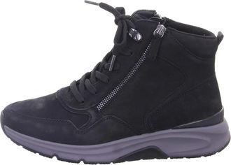 Gabor Enkellaars sneaker - Dames - Schoenen - Zwart - Maat: 41 EU Leer