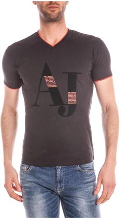 Armani Jeans Casual T-shirt - Heren - T-shirts - Zwart - L - Tops