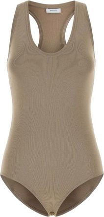 Ferragamo Stretch Bodysuit - Dames - Bodies - Grijs - XS - Tops