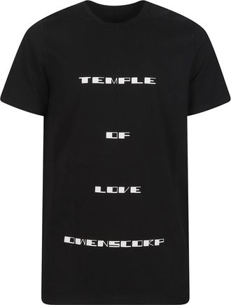 Rick Owens Black Printed T-Shirt