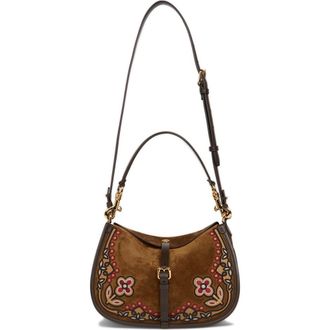 Etro Embroidered Crossbody Bag in Sand at Nordstrom