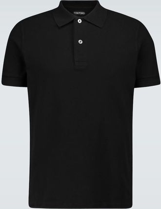 Tom Ford Short-sleeved cotton polo shirt