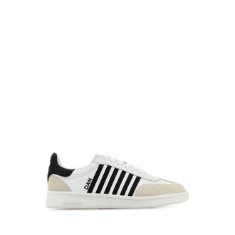 Dsquared2 Low-Top Trainers with Signature Stripes - male - Dsquared2 - Sneakers - White - 6 UK - Shoes