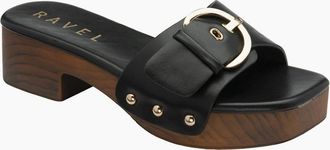 Ravel Womens Risby Womens Heeled Sandals - Black - Size: 5