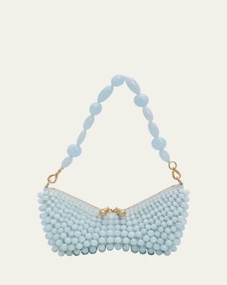 Cult Gaia Mercier Beaded Shoulder Bag