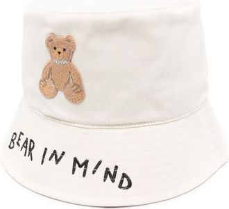 Palm Angels Bear In Mind bucket hat - men - Cotton/Polyester - One Size - Neutrals