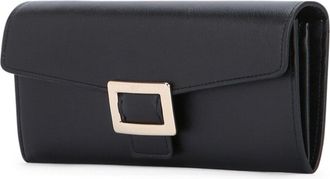 Roger Vivier Womens Vivier Wallet Black Leather