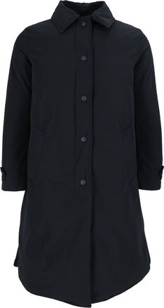 Aspesi Black Mid-Length Flared Coat