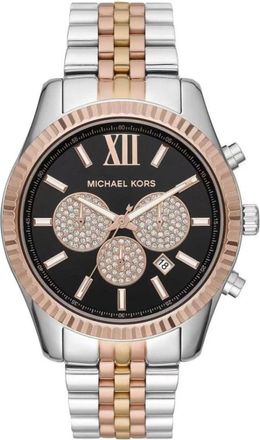 Michael Kors Accessoires, Heren, Grijs, ONE Size, Mk 8714 Lexington Horloge