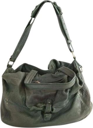 Jerome Dreyfuss Pre-owned Shoulder Bags, female, Green, Size: ONE SIZE Pre-owned Shoulder Bag