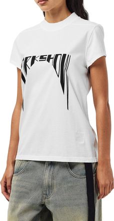 Rick Owens Logo-Printed Cotton T-Shirt - White