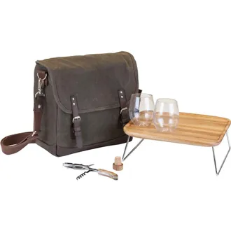 Picnic Time Adventure Wine Tote Bag & Accessories Set in Green at Nordstrom Rack