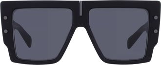 Balmain B - GRAND Grey Square Unisex Sunglasses BPS-144 D 57