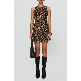 Princess Polly Vivre Leopard Sleeveless Minidress at Nordstrom Rack, Size 4