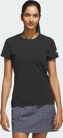adidas Womens adidas Ultimate365 Tour Engineered Short Sleeve Slim Top