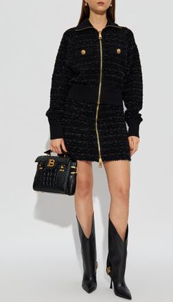 Balmain Jacket With Decorative Buttons, Womens, Black