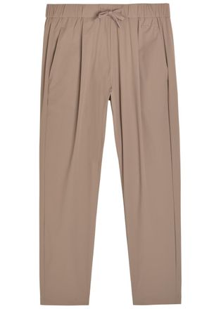 Herno Tapered-leg Stretch-shell Trousers - Taupe - XS (UK6 / XS)