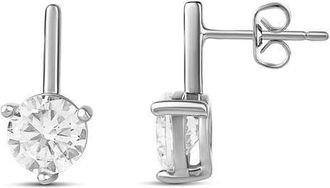 SHYMI Cubic Zirconia Drop Earrings in Silver at Nordstrom, Size Large