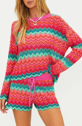 Beach Riot Beach Cover-Up Sweater in Passion at Nordstrom, Size X-Large
