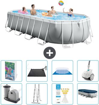 Intex Piscina Prism Frame Oval - 610x305x122 Cm - 9-piezas S600