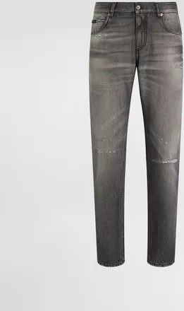Dolce & Gabbana Denim Trousers - Man Denim Multi-colored 44