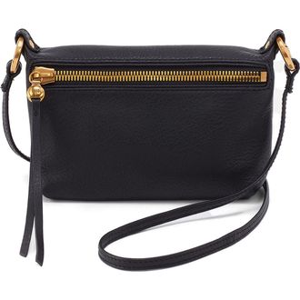 Hobo Run About Leather Crossbody Bag in Black at Nordstrom