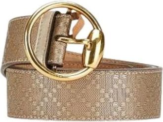 Gucci Pre-owned Belts, male, Beige, Size: ONE SIZE Pre-owned Vintage Belt