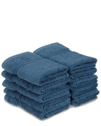 Superior 10Pc Egyptian Cotton Washcloth Set