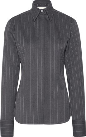 Sportmax Pinstripe Stretch Wool Slim-Fit Shirt
