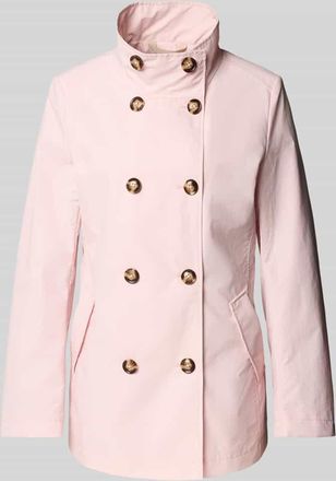Christian Berg Trenchcoat mit Stehkragen und Eingrifftaschen in Rose, Gr&ouml;&szlig;e 36