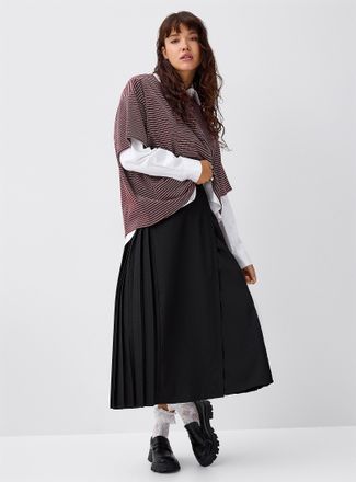 Twik Womens Pleated wrap skirt