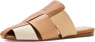 Johnston & Murphy Claire Fisherman Mule Womens Shoes Tan : 9.5 M, Leather