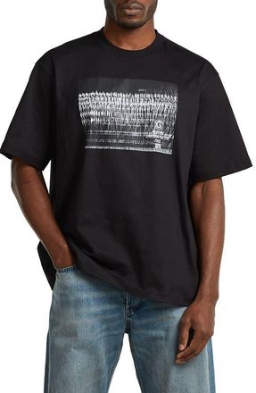 G-Star Loose Fit Photo Print Organic Cotton Graphic T-Shirt in Dk Black at Nordstrom, Size Xx-Large