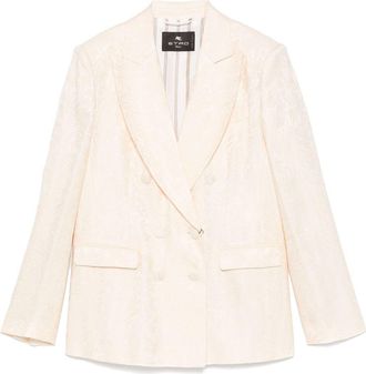 Etro floral-jacquard blazer - Neutrals