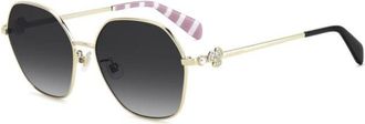 Kate Spade New York Vandra 2/F/S Asian Fit RHL/9O Womens Sunglasses Gold Size 57