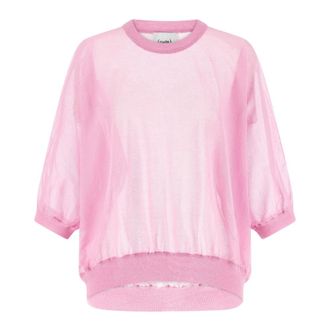 Nude Round-neck Knitwear - female - NUDE - Round-neck Knitwear - Pink - S - Knitwear