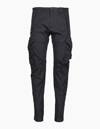C.P. Company Mens Stretch Satin Lens Cargo Pants - Navy - Size: 38
