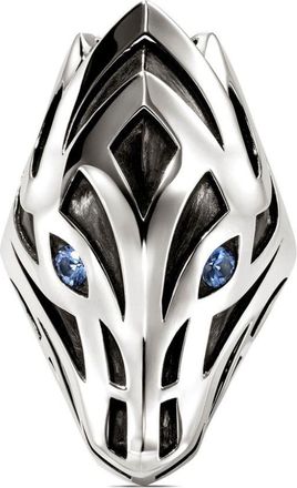John Hardy sterling silver Naga sapphire ring - men - Blue Sapphire/Sterling Silver - 10