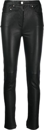 Iro skinny-cut leather trousers - women - Lamb Skin - 42 - Black