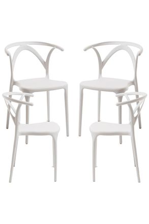 Regalos Miguel Packs Sillas Jard&iacute;n - Pack 4 Sillas Aniel - Blanco