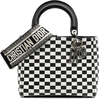 Dior Borsa a tracolla Lady Dior media in pelle di vitello 2018 - Nero
