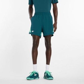 New Balance Mens Tournament Novelty Short in Green Polywoven, size X-Large
