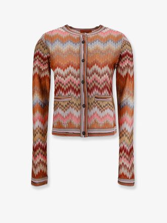 Missoni Cardigan in viscosa con motivo chevron - MISSONI - gender_Woman