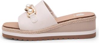 Yellow Box Womens Adelfia Sandal In Ivory