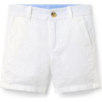 Janie and Jack Linen-Cotton Short in White at Nordstrom, Size 18-24M