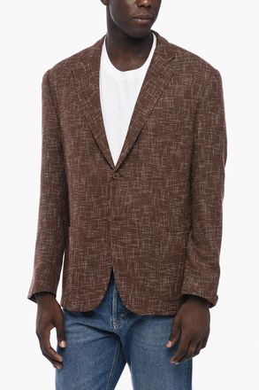 Corneliani Blazer GATE Semifoderato con Motivo Hopsack Corneliani