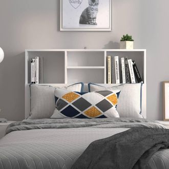 Berkfield Home Headboard Cabinet White 100x19x103.5 cm