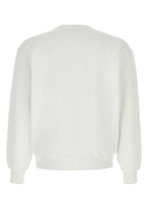 Kenzo Mens White Cotton Sweatshirt Offwhite Exterior: Felpe Sweater