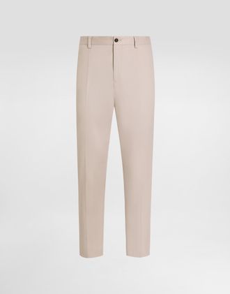 Dolce & Gabbana Cotton Trousers - Man Pants And Shorts Green 44