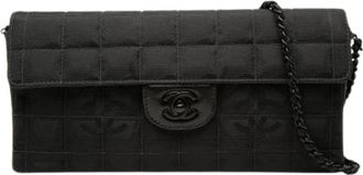 Chanel Pre-owned Vintage Nylon Shoulder Bag - Dames - Vintage Schoudertas - Zwart - ONE Size - Nylon - Vintage